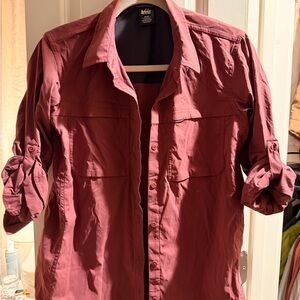 REI Women’s Lightweight Button-Up Shirt Jacket - Rosewood